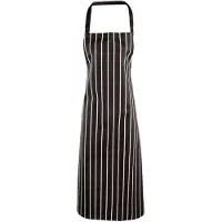 Premier Striped Bib Apron | Maat: Één maat