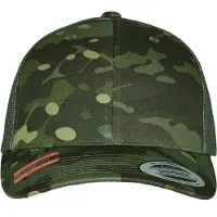 Flexfit Pet 'Trucker' beige / olijfgroen