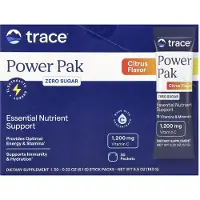 Trace Minerals Æ, Elektrolyt Stamina PowerPak, Zweet Zuur, Citrus, 30 Pakketten, 0,17 oz (4,9 g) Elk