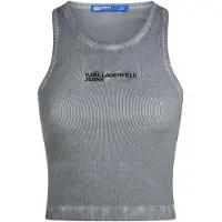 Karl lagerfeld JEANS Top grijs / zwart