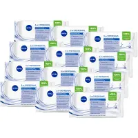 Nivea Reinigingsdoekjes Mini Verfrissend - Gezichtsreiniging - Make-up Remover - Vakantie mini's - Voordeelverpakking - 12x7 stuks