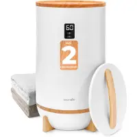 SereneLife Handdoek verwarmer – Elektrische Towel warmer met Geurfunctie – Automatische Uitschakeling – Bamboo