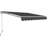Garden Point Grijze terraszonwering 395 x 300 cm