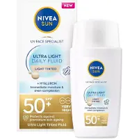 Nivea Daily Fluid Light Tinted Spf 50+ 40 Ml Zonnebrandcrème