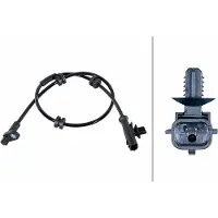 Hella 6PU 358 252-021 Wielsnelheidssensor (ABS)