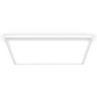 B.K.Licht Led-plafondlamp BKL1601 ultra dunne plafondlamp, LED paneel met backlight 4.000k, 3.000 lm, 22w, indirecte achtergrondverlichting, 42x42cm, wit