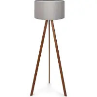 Lux.pro Staande lamp 'Newport', 1 x E27, grijs