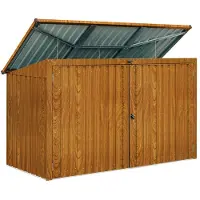 Store Boss Opbergvak voor afvalbak 3 x 240l Hamilton bruin
