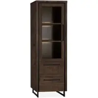 Maxfurn Vitrinekast Rimini - Klein - Lamulux - Dark Mango -