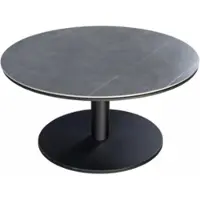 Yoi Bijzettafel Millor Black Slate Ø80 x 40 cm