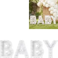 Ginger Ray Standaard met letters BABY - mozaïek frame