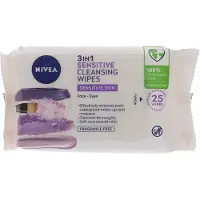 Nivea Biodegradeable Wipes 25s 3in1 Sensitive (NIV488)