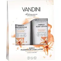 Vandini Cadeauverpakking Douchgel & Bodylotion | 2x 200ml - Sinaasappelbloesem & Babassuolie | Verzorging Geschenkset - Energy - Siliconen- en Parabenenvrij