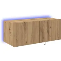 vidaXL TV Wandkast 80 x 35 x 31 cm Artisan Eiken Bewerkt hout
