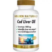 Golden naturals Cod Liver Oil (180 softgel capsules)