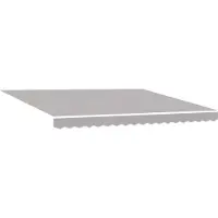 vidaXL Uitschuifbare luifel Lichtgrijs 400 × 350 cm Stof en Aluminium