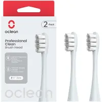 Oclean Tandenborstelkoppen - Professioneel Clean - 2-pack - Silv - - OneSize - Persoonlijke Verzorging