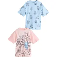 Next Nachthemd 'Frozen' lichtblauw / rosa / zwart