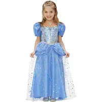 Widmann Prinsessenjurk blauw kinderen