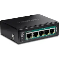Trendnet TI-B541 5-Poorts DIN-Rail Switch, PoE++ gevoed met PoE Pass-Through