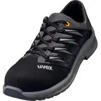 Uvex 69497, Heren, Volwassenen, Veiligheidsschoenen, Zwart, Grijs, ESD, S2, Vetergesp