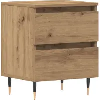 vidaXL Nachtkastje Artisan Eiken 40 x 35 x 50 cm Bewerkt hout