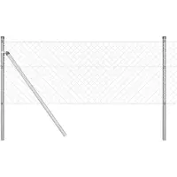 vidaXL gaashek met grondbevestiging 10 x 0,4 m Gegalvaniseerd staal