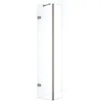 Maxaro Diamond Inloopdouche | 40 cm Rvs Helder glas Vaste wand met zijwand