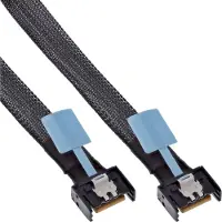 InLine MCIO Kabel, MCIO x4 Stecker zu MCIO x4 Stecker, 0,5m