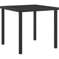 vidaXL Tuin Eettafel Set 5 st Zwart poly rattan