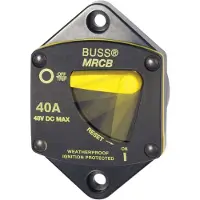 Blue Sea Systems 187 Series Thermal Circuit Breaker Switch 40a Zwart