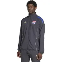 Adidas Olympique Lyon Presentatie Trainingsjack 2025-2026 Donkergrijs Goud Rood Blauw