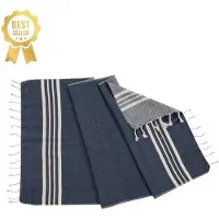 Lalay Kleine hamamdoek Krem Sultan navy van Lalay