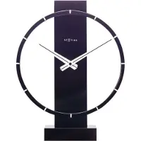 Nextime - 5226ZW - Wandklok - 34x27cm - zwart - Carl