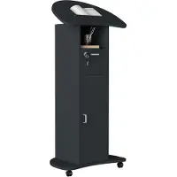 Hioshop RedolaL kantoor wandkast met tafelblad, lessenaar 1 deur 1 lade antraciet.