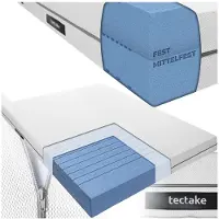 TecTake Matras Sky - 140 x 190 cm - 18 cm dik - Twijfelaar - Tweepersoons Matras van Comfortschuim - Koudschuim met 2 hardheidsgraden - H2 en H3 - Inclusief Wasbare Hoes van Ademend 3D-meshweefsel