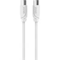 Sinox SELECT IEC (m) - IEC (v) coaxkabel | wit | 1,5 meter