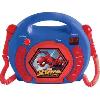 Marvel SpiderMan Draagbare CD-speler met 2 Meezingmicrofoons