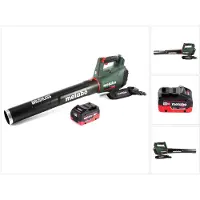 Metabo Bladzuiger + bladblazer, LB 18 LTX BL Accu bladblazer 18 V Brushless + 1x accu 8.0 Ah - zonder lader (Oplaadbare batterij, Bladblazer)