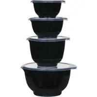 Mepal Set met 4 st. zwarte Margrethekommen