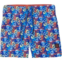 KOROSHI Zwemshorts blauw / lichtgeel / donkeroranje