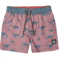 KOROSHI Zwemshorts kaki / oranje