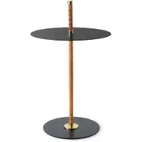 Klong Cabaret Bijzettafel Zwart - Bijzettafels & buffetten Staal Black - 80201
