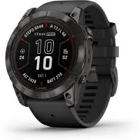 Garmin - Fenix 7X Pro Sapphire Solar Edition W/ Black Band