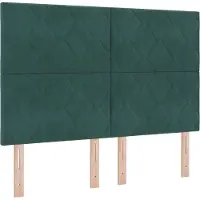 vidaXL Hoofdbord Donkergroen 160 cm Fluweel