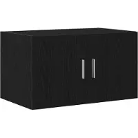 vidaXL Wandkast Zwart eiken 70 x 42.5 x 40 cm Bewerkt hout