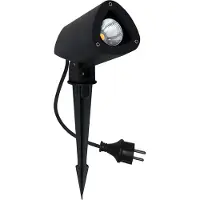 MEGATRON LED prikspot Gartia S 3,8 W, zwart, Aluminium