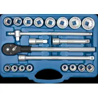 SW-Stahl 07663L Dopsleutelset I 21-delig I 3/4 inch I twaalfkant I gereedschapskoffer industriële kwaliteit