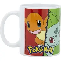 Pokémon Mok – Pikachu, Charmander, Squirtle & Bulbasaur – 325ml – Keramiek – Officieel Gelicenseerd – Vaatwasser- & Magnetronbestendig