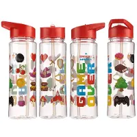 Puckator Drinkfles/waterfles: game over met rietje -